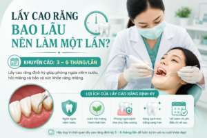 Lấy cao răng bao lâu nên làm một lần