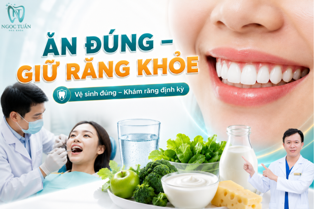 Chế độ ăn hợp lý kết hợp vệ sinh đúng cách và kiểm tra nha khoa giúp giảm nguy cơ sâu răng và bảo vệ răng thật lâu dài.