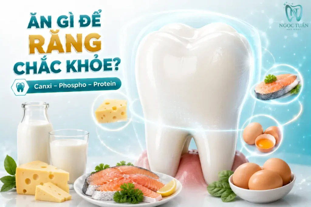 Canxi, phospho và protein là những dưỡng chất quan trọng đối với sức khỏe của răng, xương và các mô trong cơ thể.
