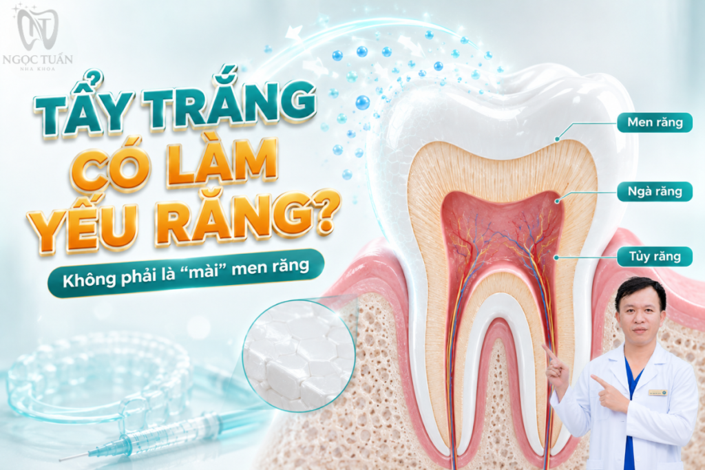Tẩy trắng răng đúng cách hoạt động trên các phân tử tạo màu và không phải phương pháp mài bỏ lớp men răng.