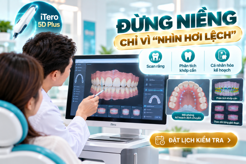 Đánh giá dữ liệu răng và khớp cắn trước khi quyết định niềng cho trường hợp sai lệch nhẹ.