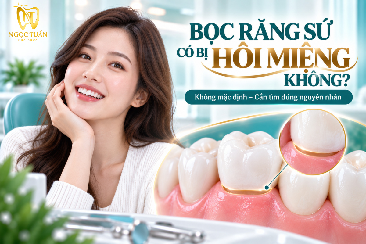 Giải thích tình trạng hôi miệng sau khi bọc răng sứ và những nguyên nhân cần kiểm tra.