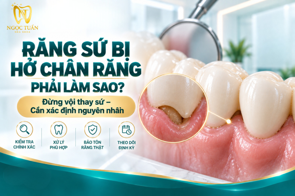 Những yếu tố cần kiểm tra khi vùng viền răng sứ xuất hiện bất thường.