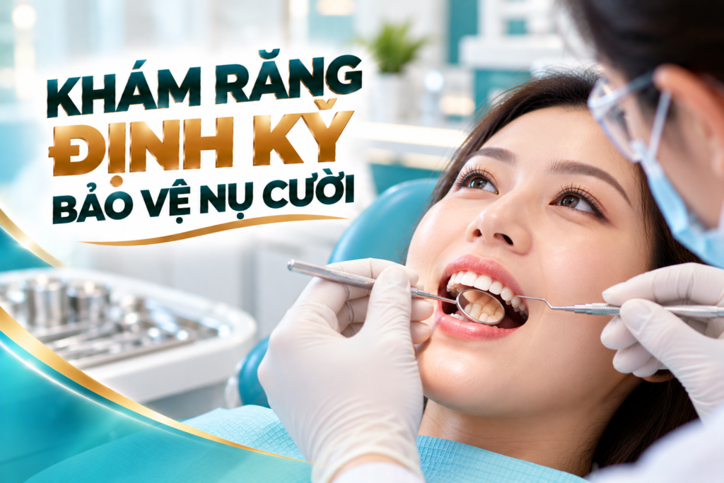 Khám răng định kỳ giúp phát hiện sớm sâu răng, viêm nướu và những thay đổi về sức khỏe răng miệng.