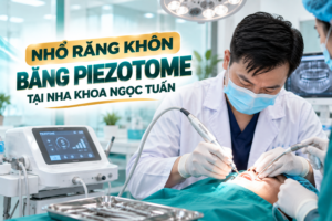 Nhổ răng khôn bằng Piezotome tại Nha khoa Ngọc Tuấn là dịch vụ được khách hàng quan tâm khi cần điều trị răng khôn mọc lệch hoặc mọc ngầm.