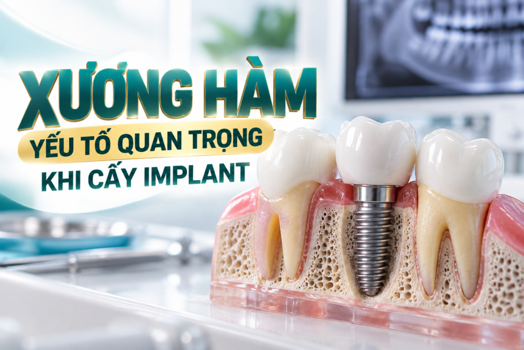 Chất lượng và thể tích xương hàm là những yếu tố quan trọng trong đánh giá khả năng cấy ghép Implant.